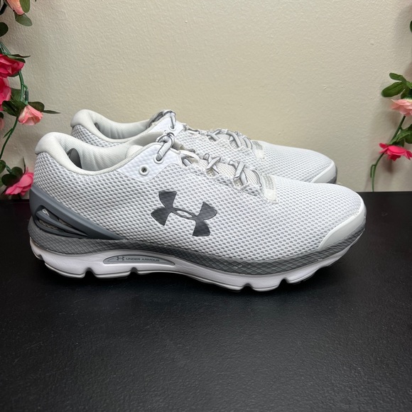Under Armour Other - 🌹 Under Armour Mens Charged Gemini 3023276-100 White Running Shoes Sneakers 9